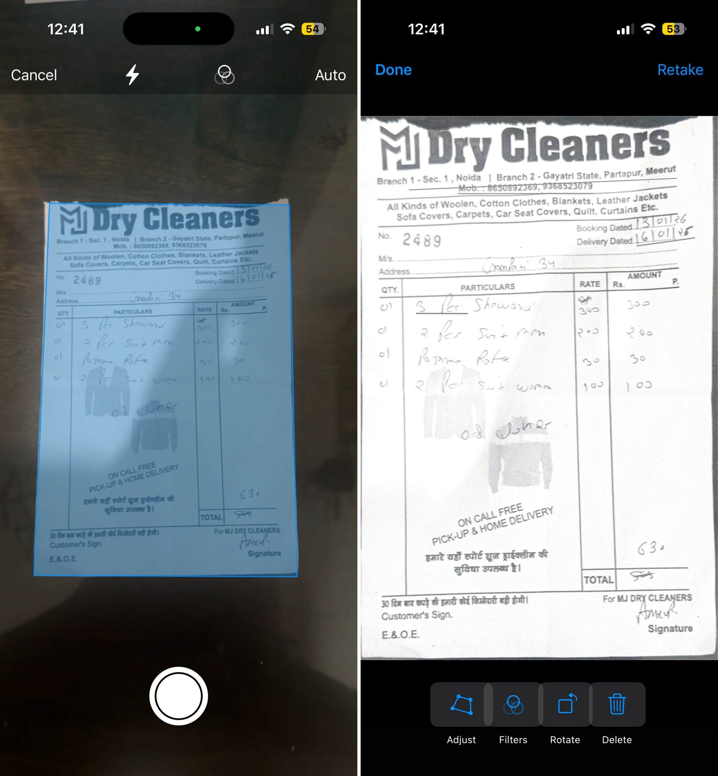 Automatic capture detects documents for you