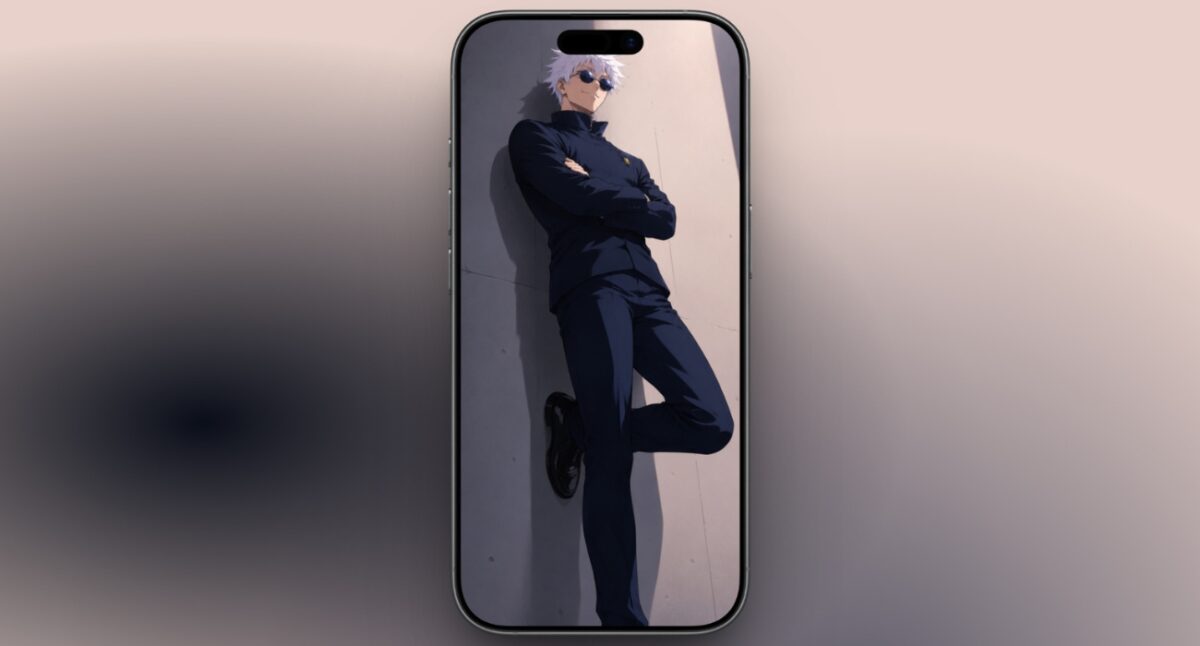 Cinematic Gojo Satoru cool pose