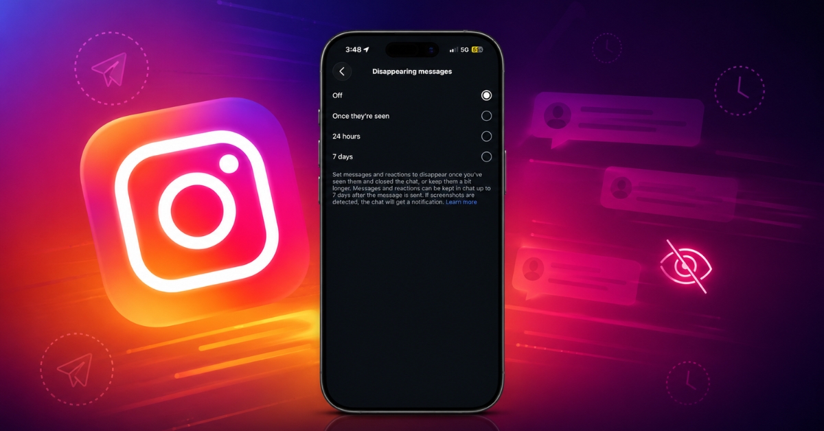 Disappearing Instagram messages