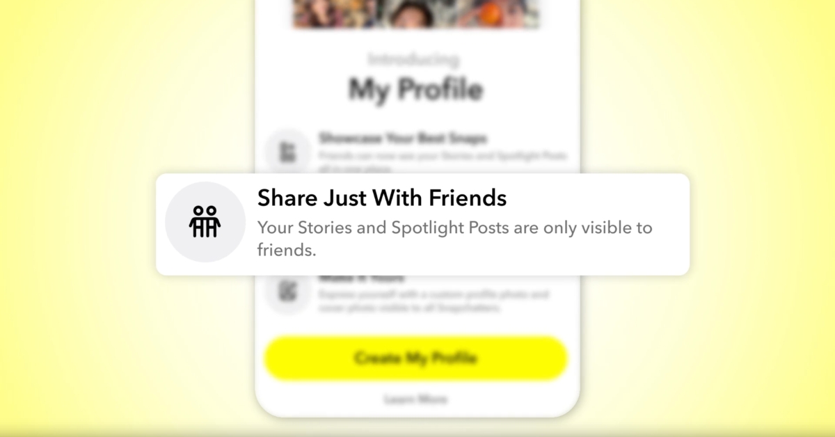 Friends-Only Way to Create and Share for Snapchatters Under 16