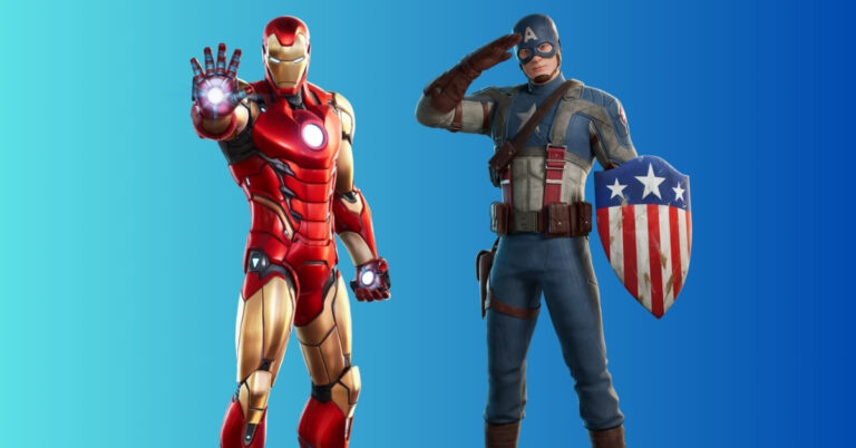 Get MCU Iron Man and Captain America skins in Fortnite