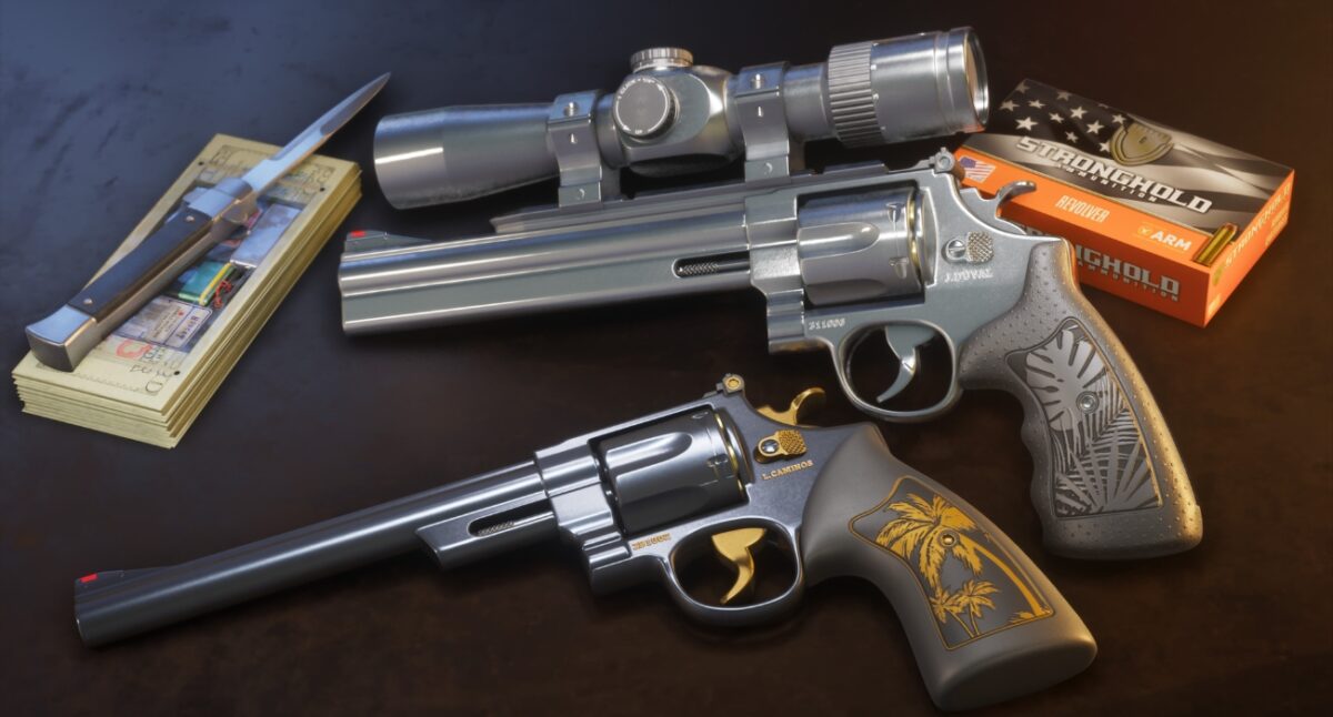 Hawk and Little Morgan revolvers