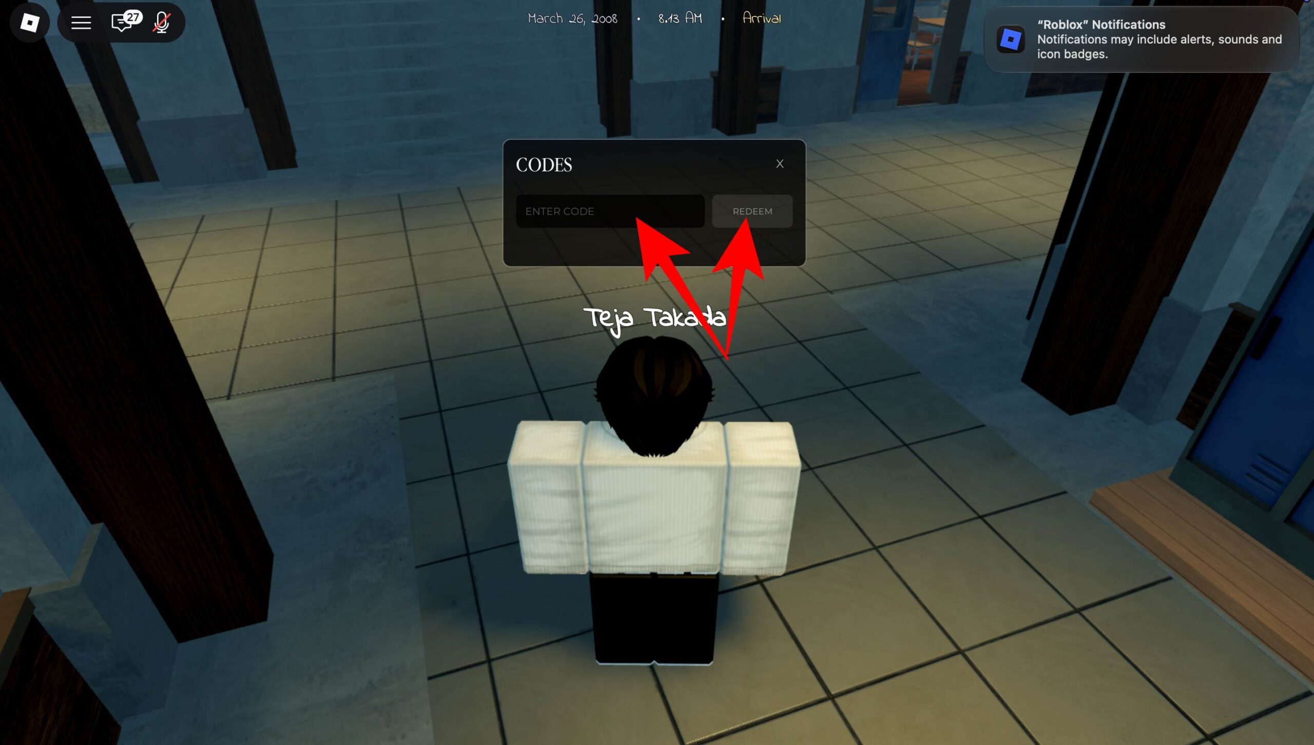 Paste a working code in text box and click Redeem