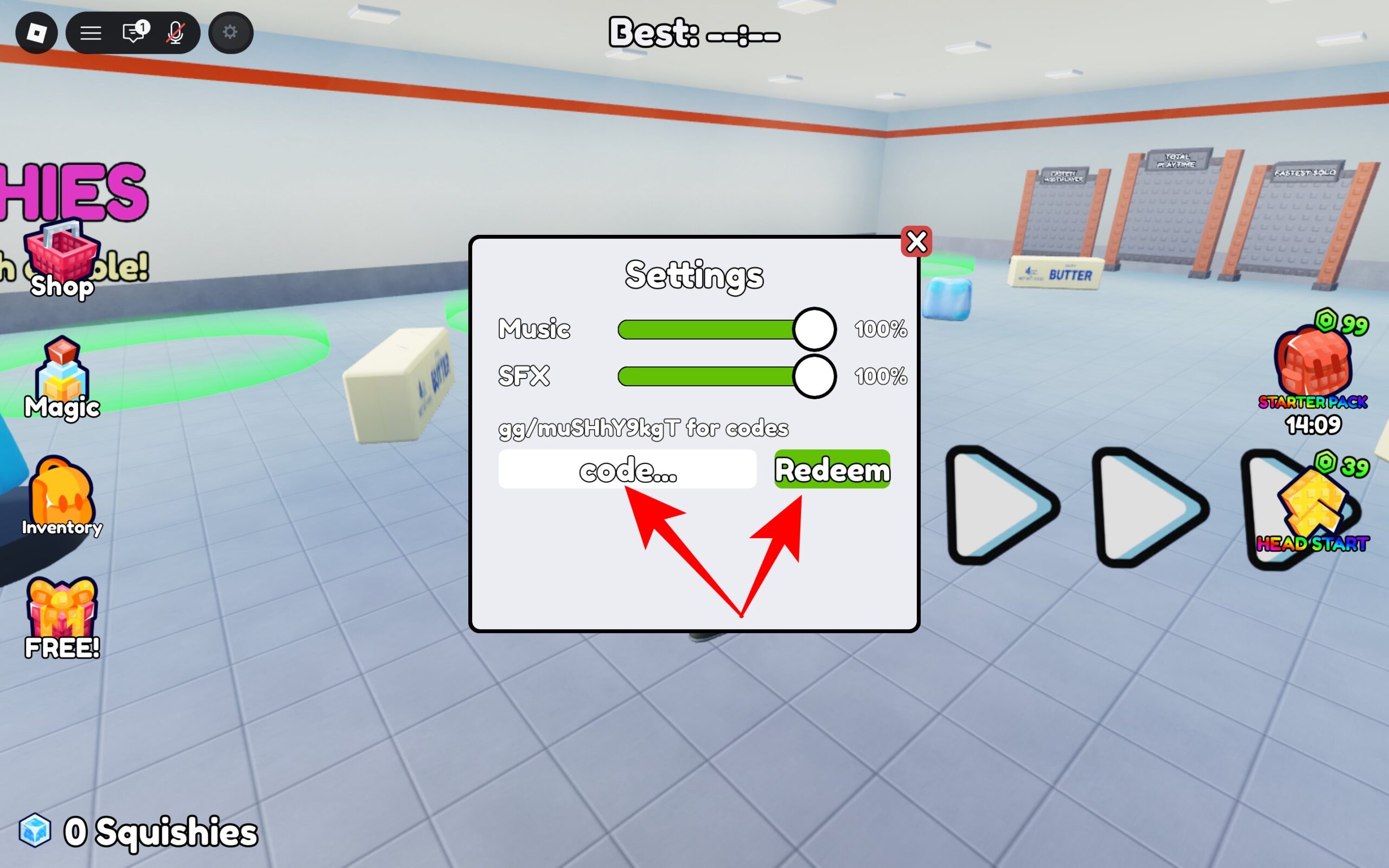 Redeem Clean the Squishies codes