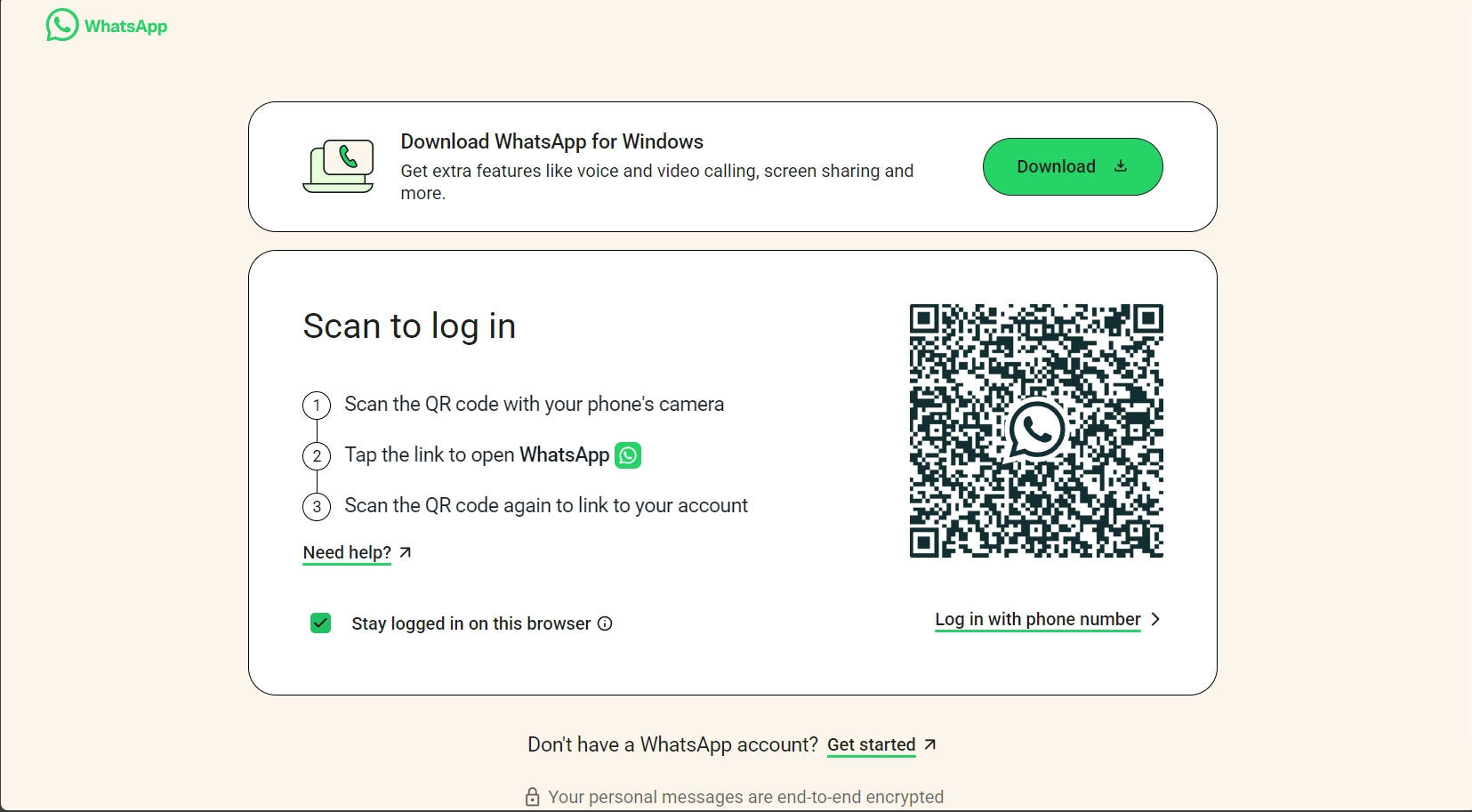 Select Linked devices and scan the QR code