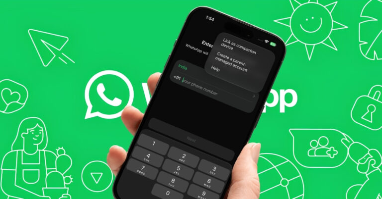 Set up a parent-managed WhatsApp account for your child