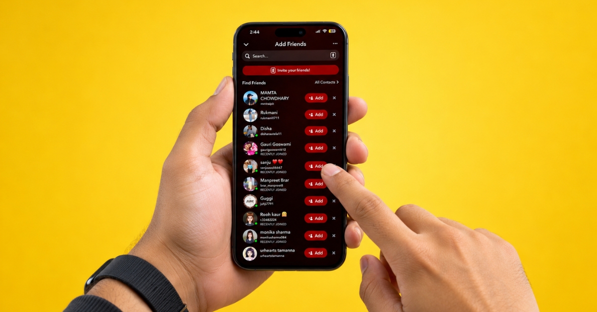 Snapchat show mutual friends