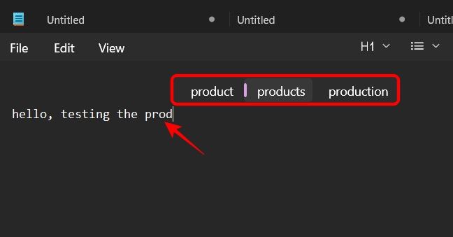 Windows 11 typing feature