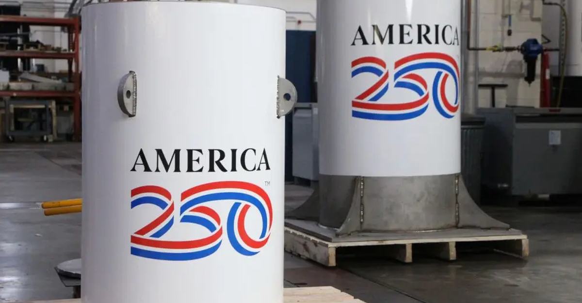 America250 time capsule cylinders at the National Institute of Standards and Technology