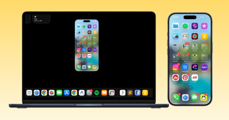 iPhone Mirroring features in macOS 27