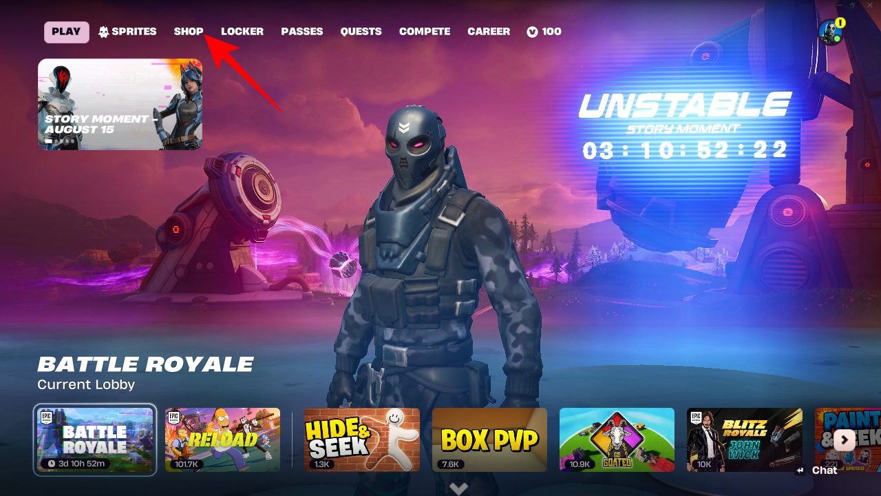 Play tab fortnite