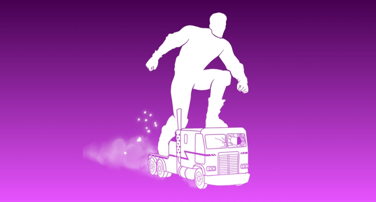 Tow truck surfer emote
