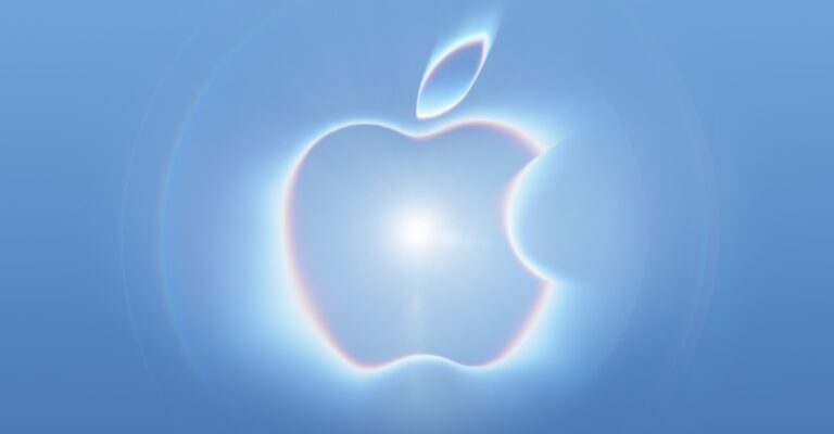 Apple's glowing blue "Surprise and shine" artwork for its September 9, 2026 event