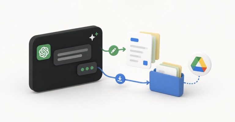 ChatGPT connected to Google Drive files for in-chat editing