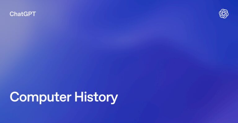 OpenAI Computer History announcement graphic for ChatGPT