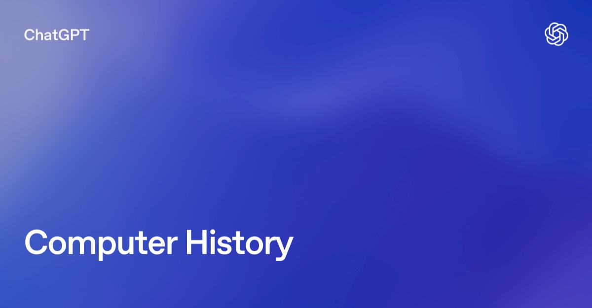 OpenAI Computer History announcement graphic for ChatGPT