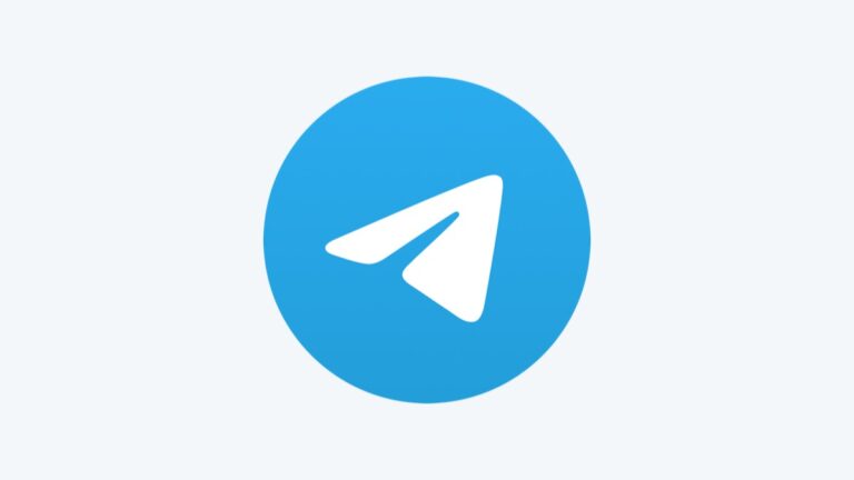 Telegram logo on a light background