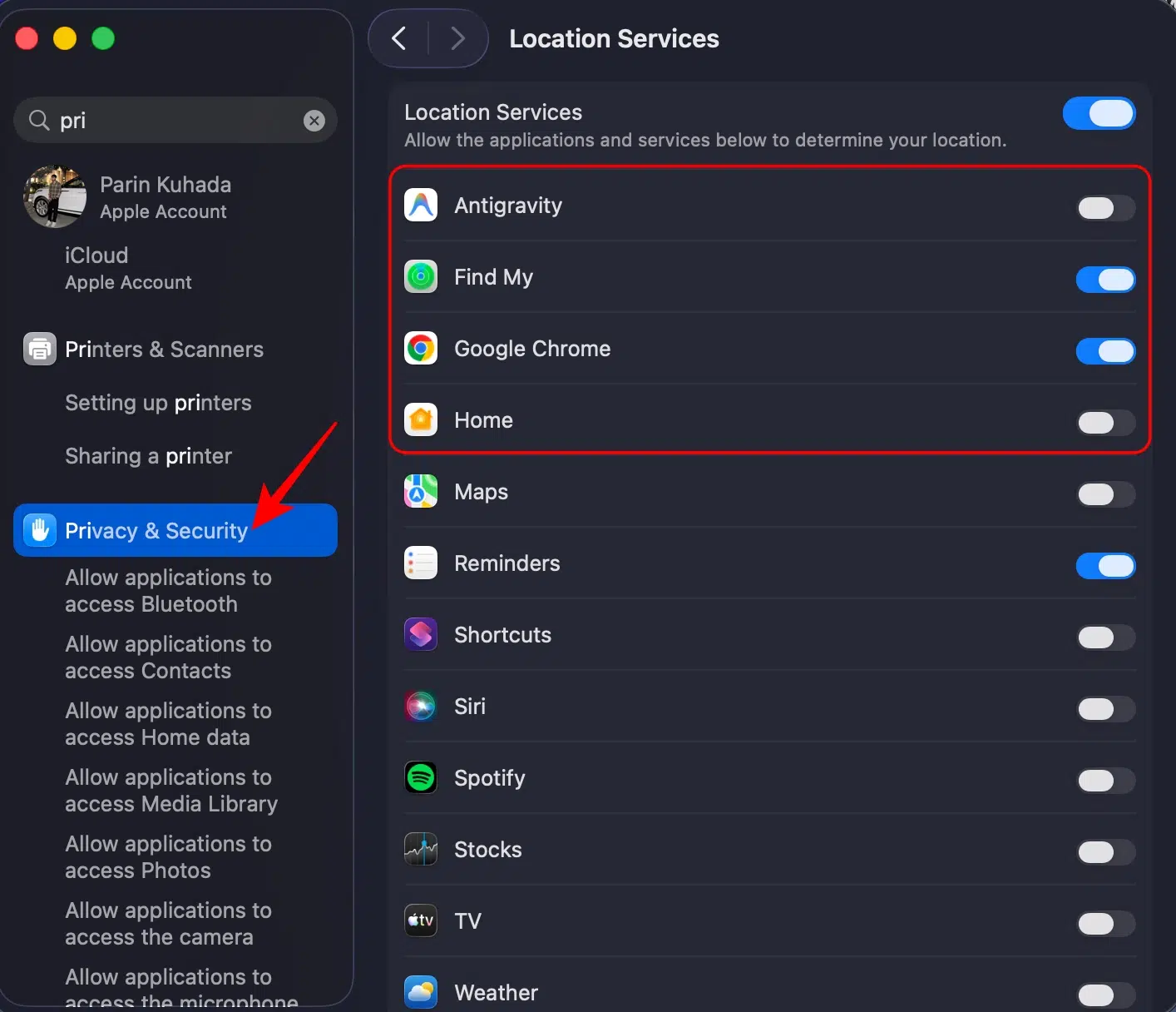 How to Fix macOS Tahoe 26 Battery Drain Issue Check Location Services in MacOS27