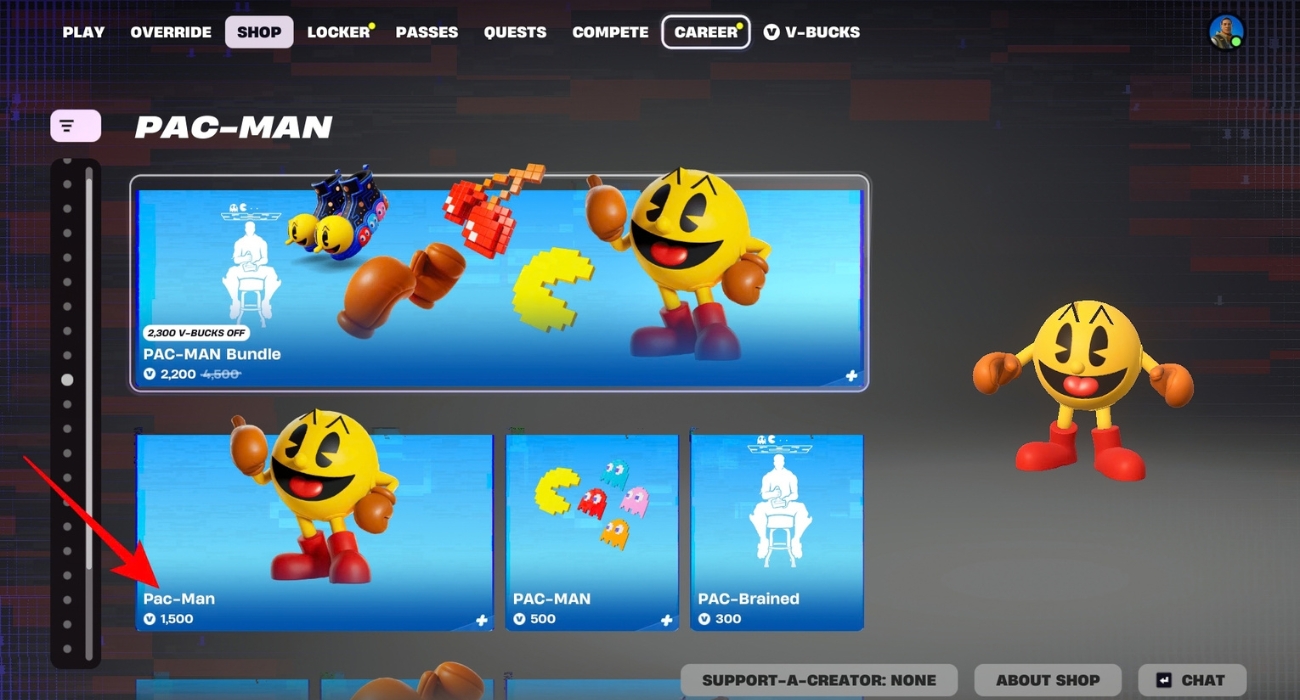 How to get Pac-Man sidekick in Fortnite – iGeeksBlog Choose the Pac-Man Sidekick