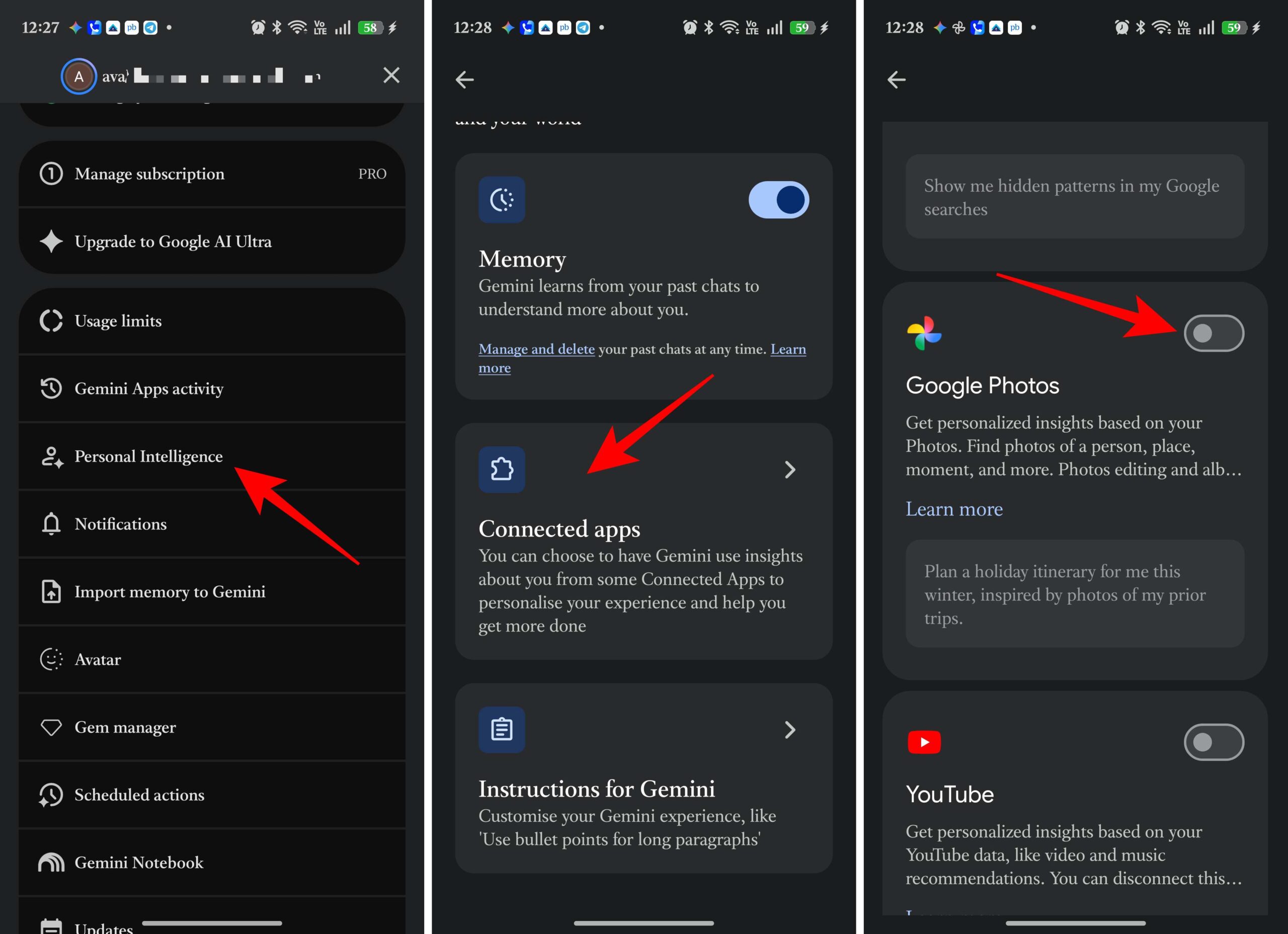 Connect Gemini Spark with Google Photos