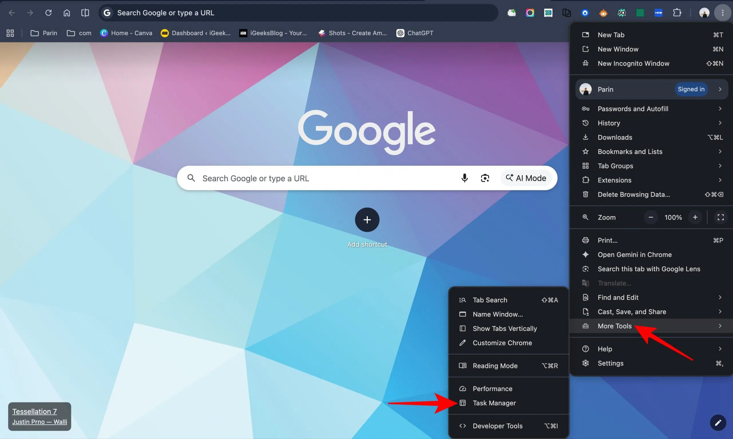How to Fix macOS Tahoe 26 Battery Drain Issue Open Task Manager in Chrom