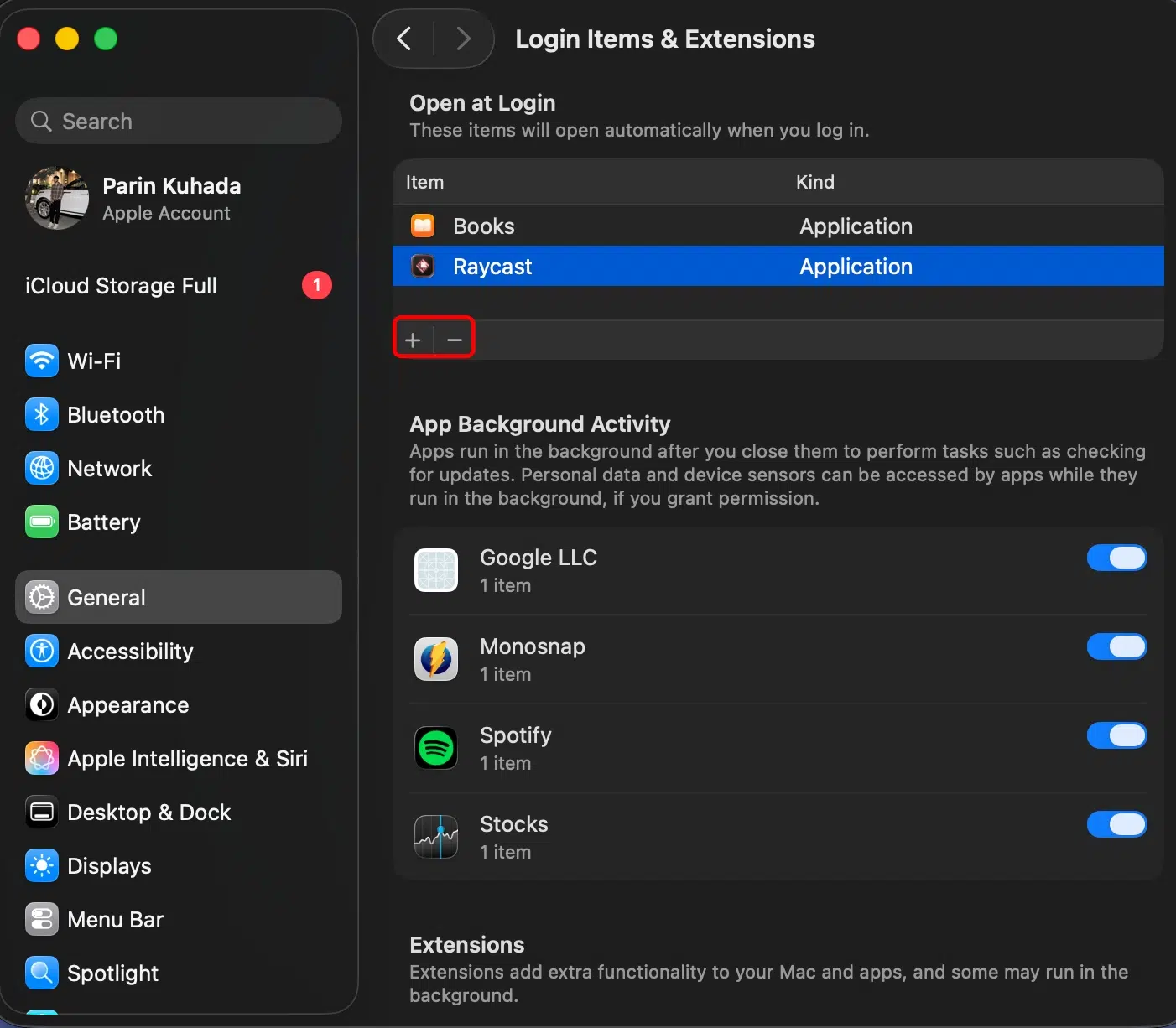 How to Fix macOS Tahoe 26 Battery Drain Issue Select the app you don’t want
