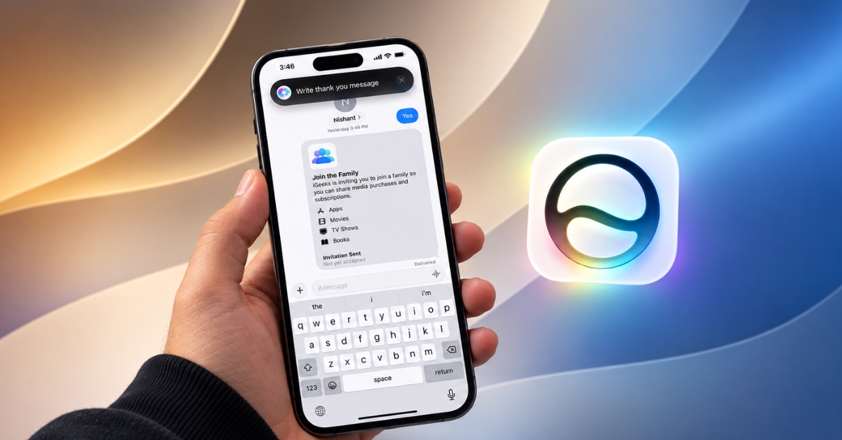 Write With Siri on iOS 27