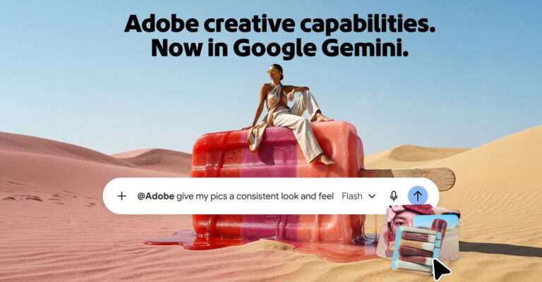 Adobe creative tools in Google Gemini