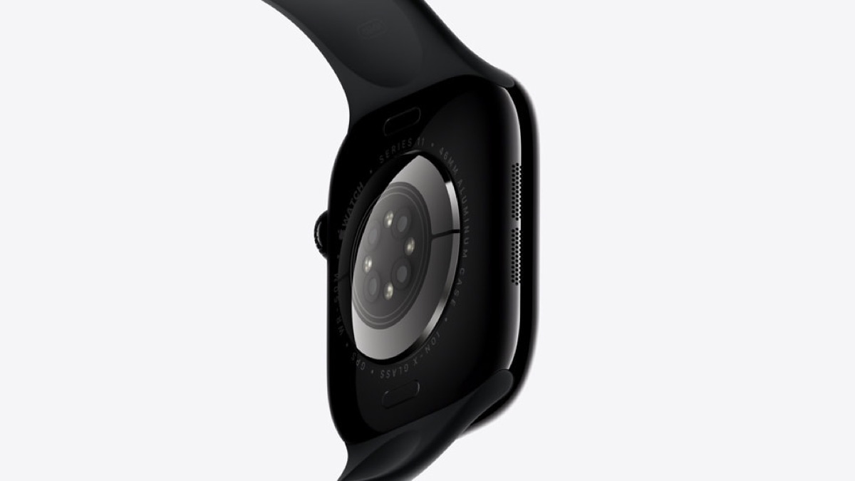 Apple Watch Series 12 and Ultra 4 leak points to four new features β iGeeksBlog Rear optical sensor array on Apple Watch Series 11, shown as context for the rumored Sunstone4p0 sensing system