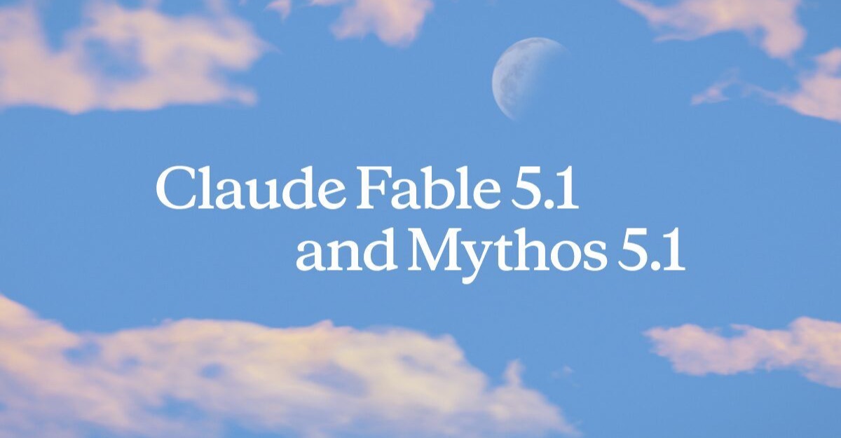 Claude Fable 5.1 and Mythos 5.1 launch artwork
