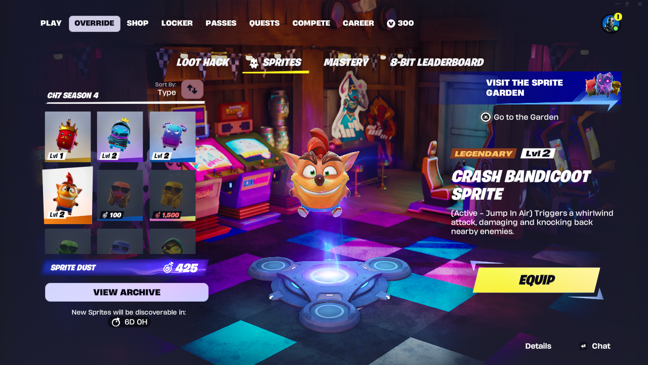 crash bandicoot sprite fortnite