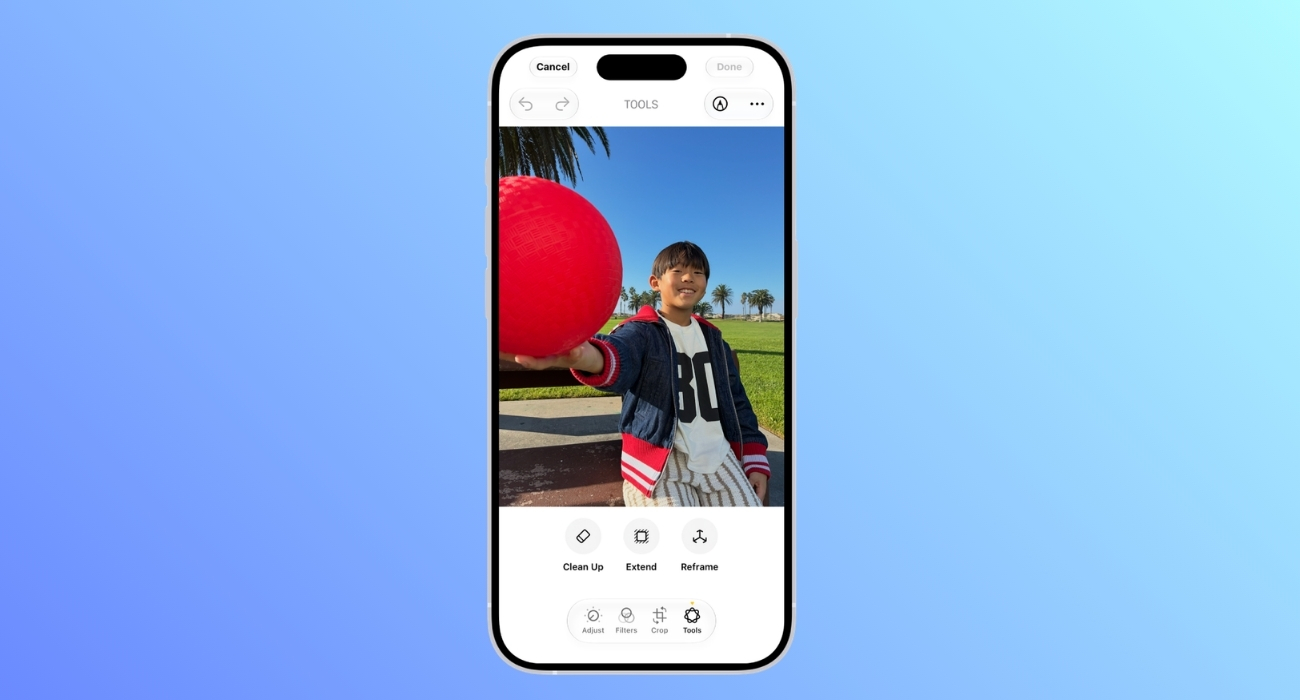 iOS 27 camera features: What’s new on iPhone – iGeeksBlog iOS 27 photo editing tools for Clean Up, Extend and Reframe.
