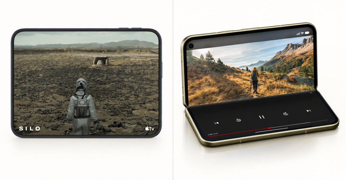 iPhone Duo and Pixel 11 Pro Fold inner displays compared side by side