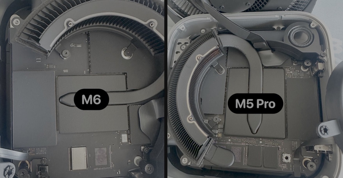 Open M6 and M5 Pro Mac mini units in Expand Mac mini's first-hand teardown photo