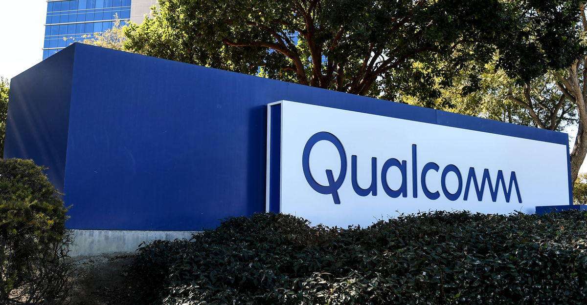 Qualcomm sign outside an office building