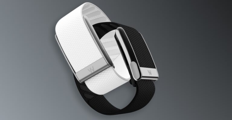 WHOOP 5.0 and WHOOP MG fitness bands, shown as context for Apple’s reported screenless tracker