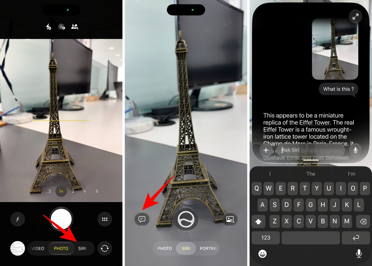 Ask Siri about anything in front of your camera