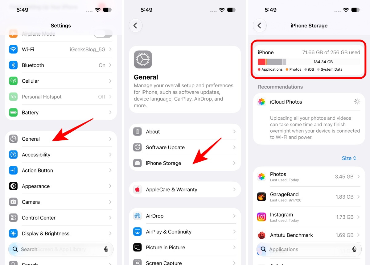 iOS 27 stuck on ‘Preparing Update’? 7 proven fixes – iGeeksBlog Clear Your iPhone Storage
