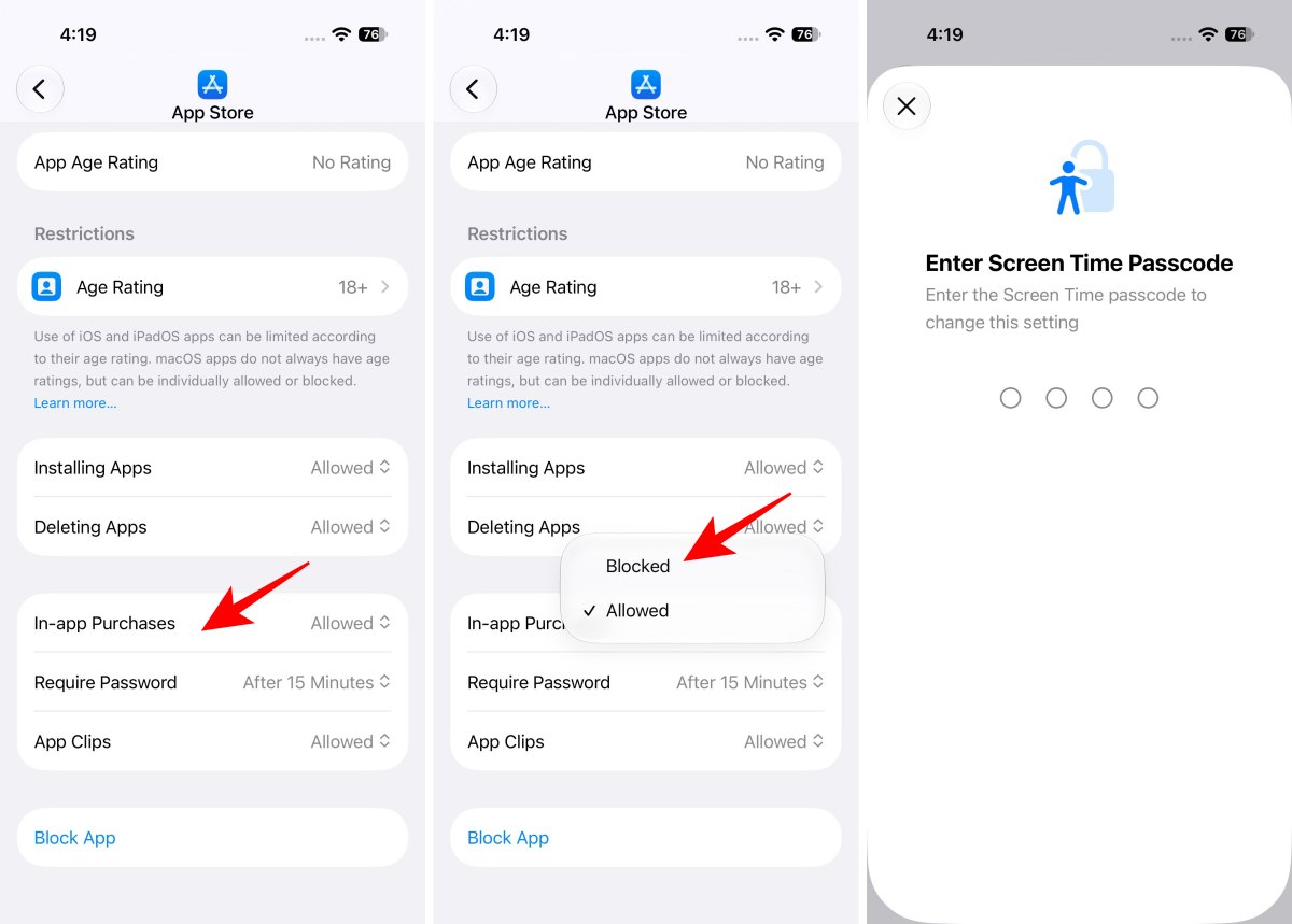 Disable In-app purchases on iPhone and iPad