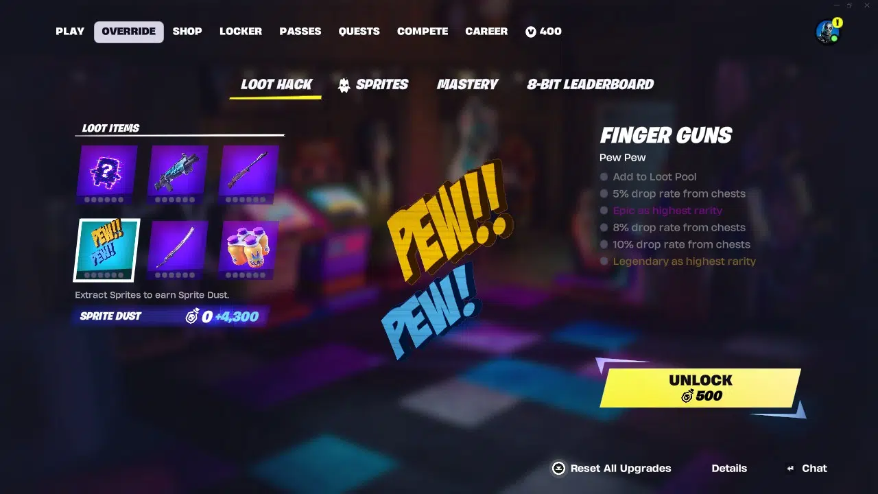 Finger Guns Loot Hack