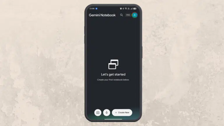 Gemini Notebook adds built-in audio recorder to Android and iOS apps