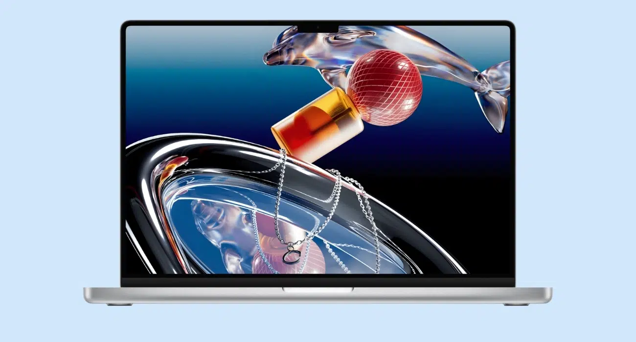 Download the new MacBook Pro with PROLED XDR display wallpapers in 4K – iGeeksBlog Glass dolphin and microphone on the screen