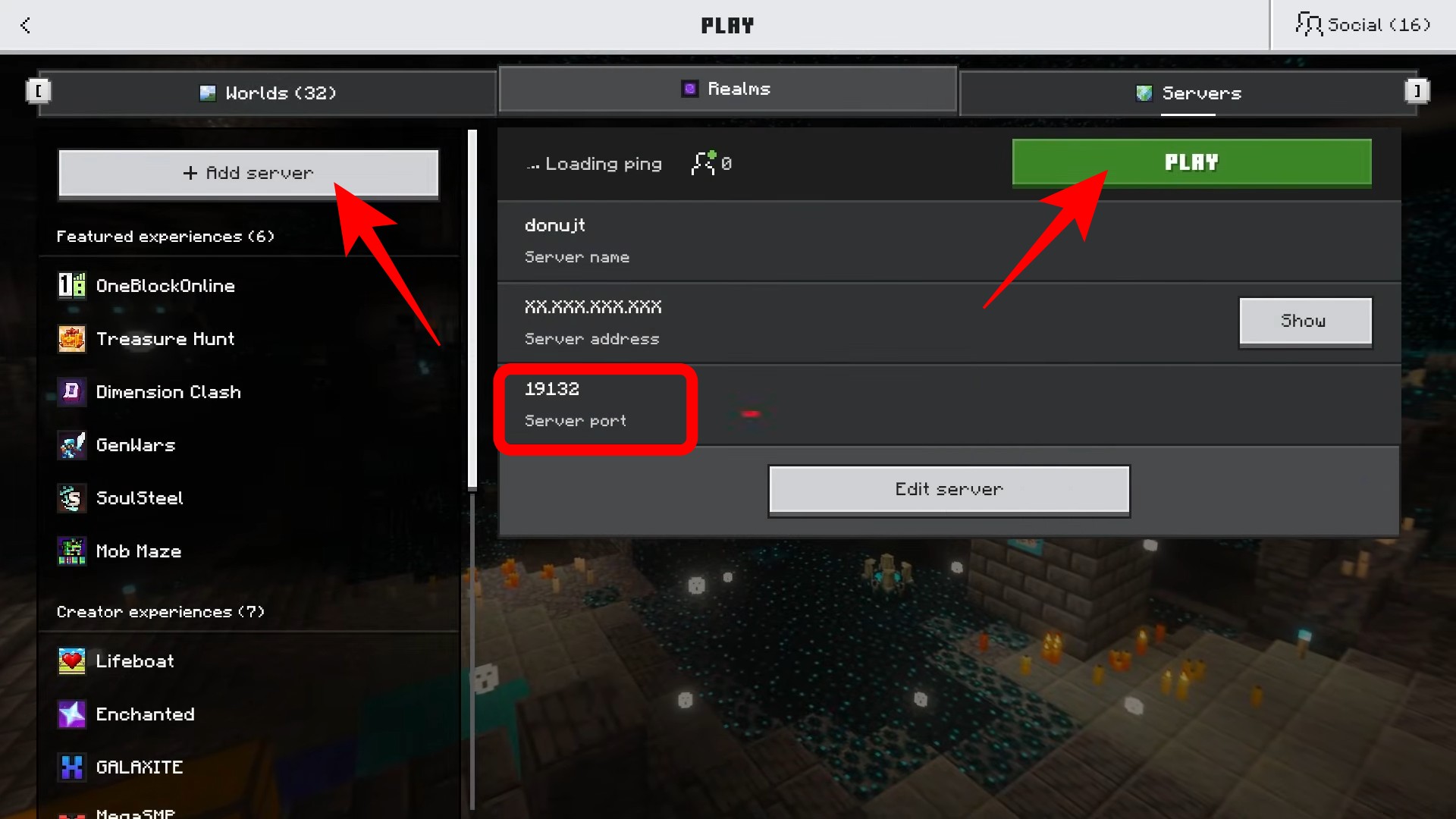 How to join a Minecraft server on Bedrock edition