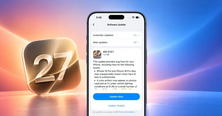 Install iOS 27.0.1 Update on iPhone