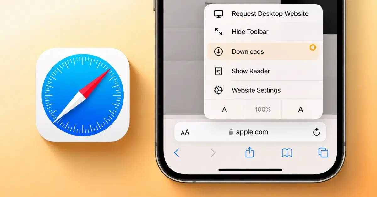 Manage Downloads in Safari on iPhone