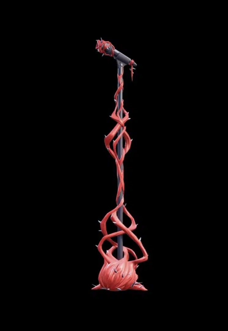 Mother's Mic pickaxe and back bling