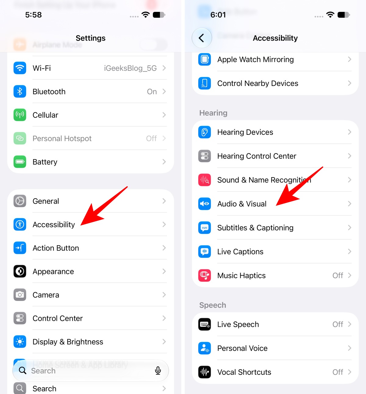AirPods volume too low? 14 Ways to make AirPods louder on iPhone in iOS 27 – iGeeksBlog Open Settings and go to Accessibility
