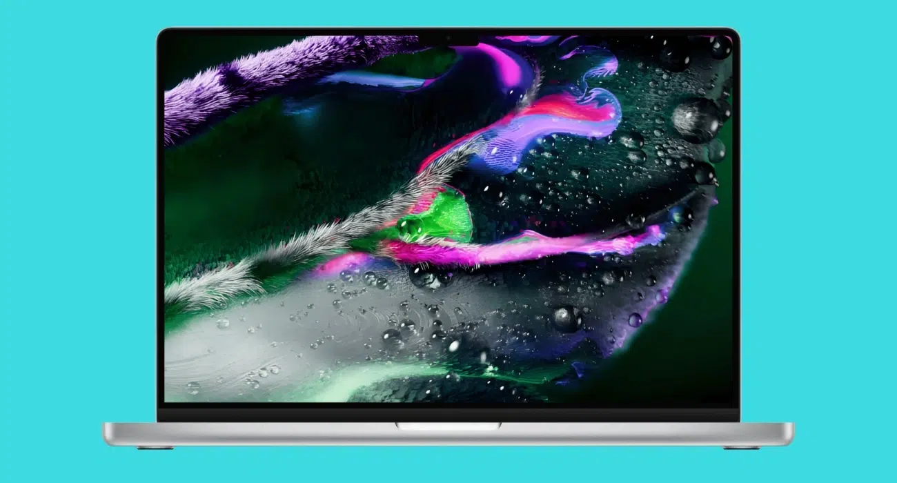 Download the new MacBook Pro with PROLED XDR display wallpapers in 4K – iGeeksBlog Purple and green flow wallpaper