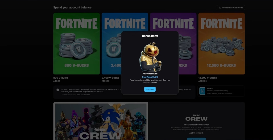 How to get the Gold Punk skin in Fortnite? – iGeeksBlog Redeem a Fortnite Gift Card