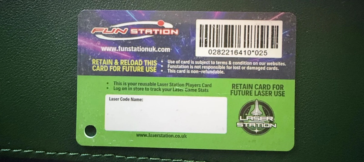Scanning the physical card